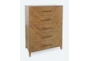 Elias Natural 5-Drawer Chest - Side