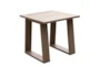 Tulum Taupe Outdoor End Table - Detail