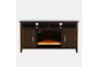 Copeland Brown 60" White Farmhouse Fireplace Tv Stand - Signature
