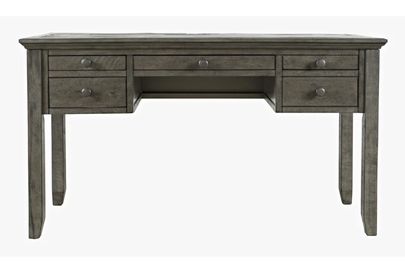 56" Rustic Shores Stone Power Desk With 5 Drawers - 360