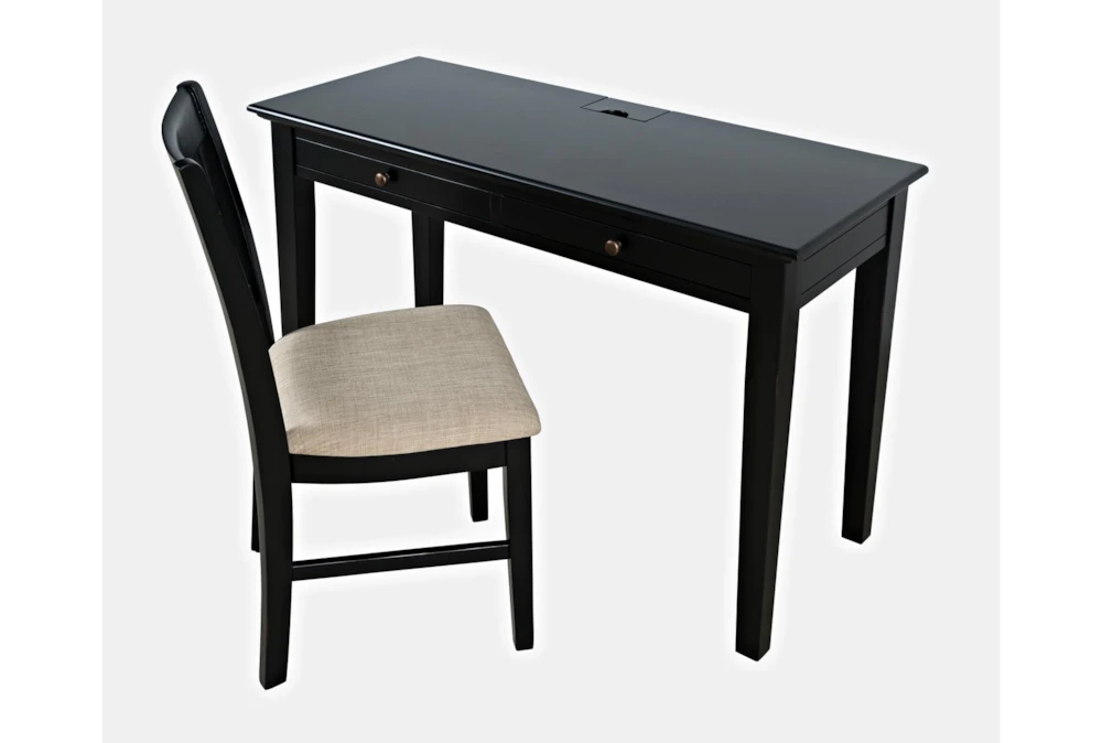 Craftsman Black 48" Power Desk And Chair Set