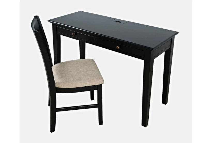 Craftsman Black 48" Power Desk And Chair Set - 360