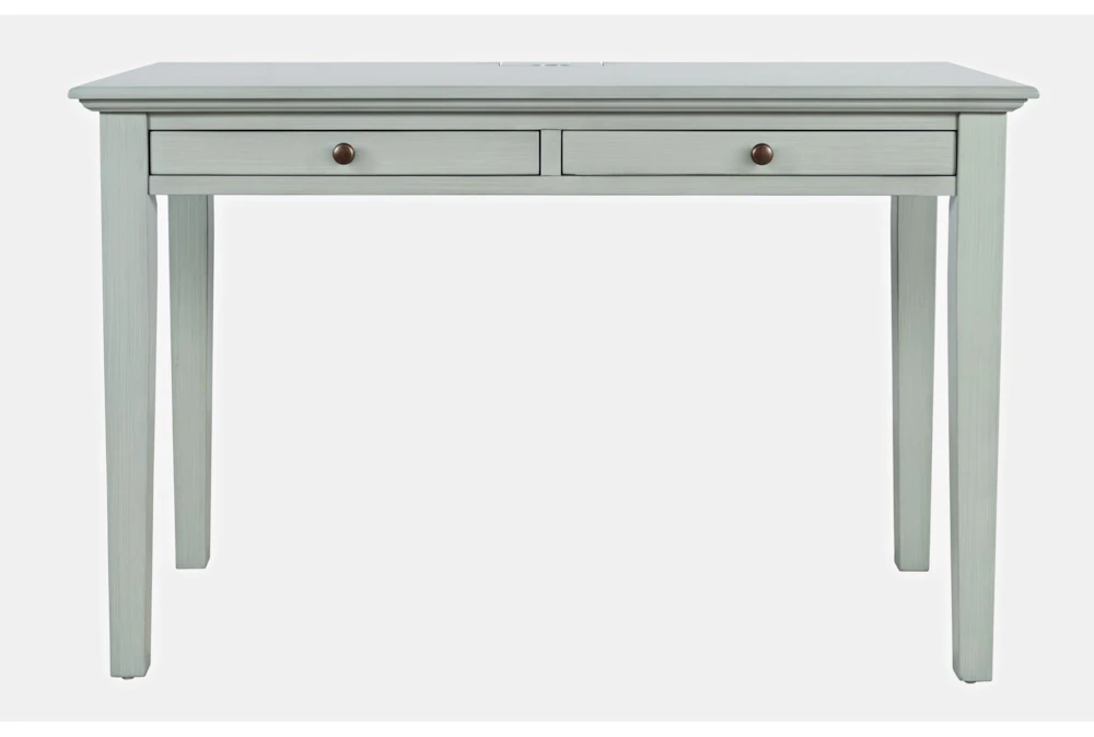 48" Craftsman Grey Power Desk With 2 Drawers