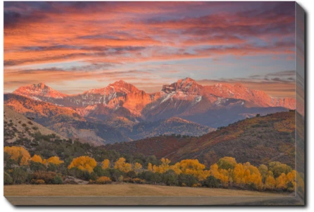 36X24 Sunset Mountainside With Gallery Wrap Canvas - Main