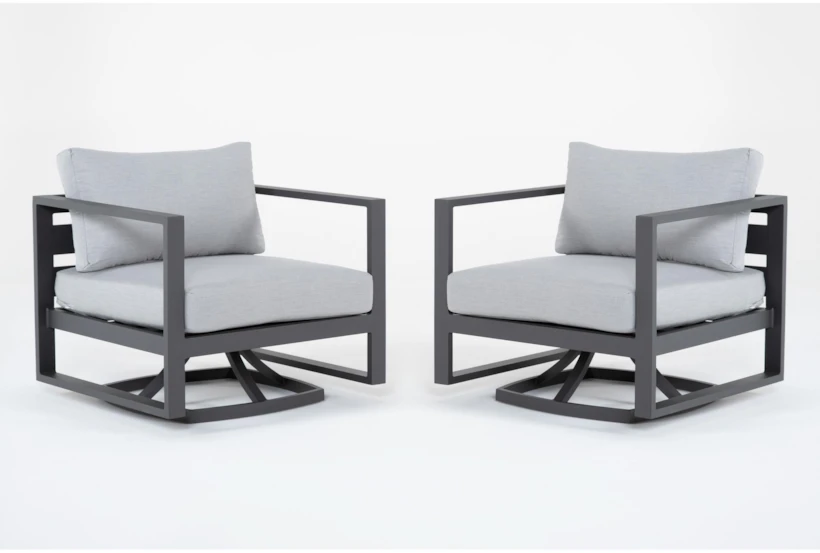 Ravelo Outdoor Swivel Lounge Chair Set Of 2 - 360