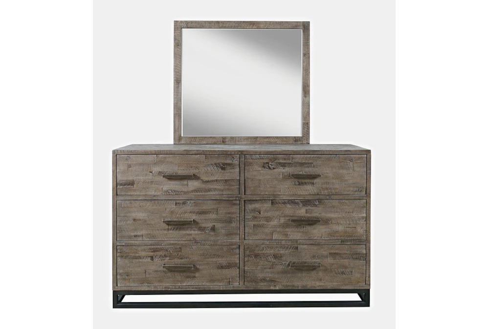 Elodie Grey 6-Drawer Dresser/Mirror