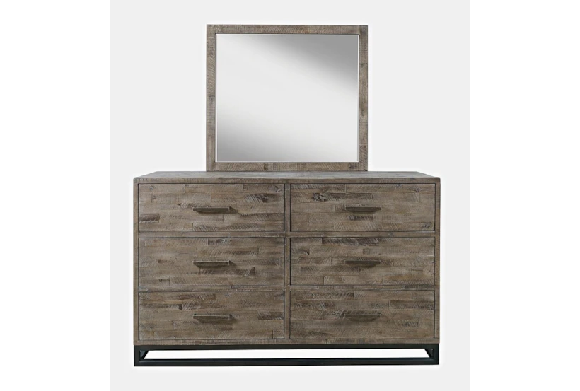 Elodie Grey 6-Drawer Dresser/Mirror - 360