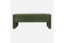 48" Braun Modern Green Fabric Storage Bench - Signature