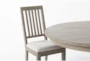 Cambria 60" Round Dining With Wood Chair Set For 6 - Detail