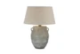 27" Grey Wash Distressed Pottery Southwest Table Lamp - Signature