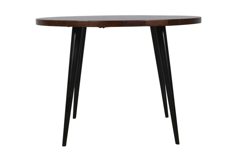 Prea 42" Round Brown Dining Table - 360