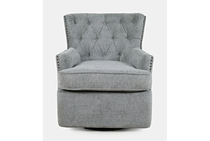 Christiana Grey Swivel Accent Arm Chair - 360