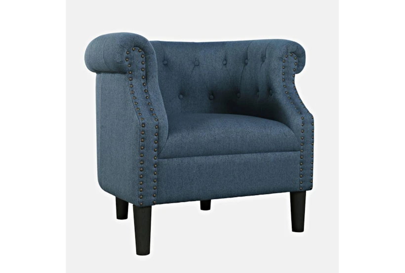 Elsi Blue Accent Arm Chair - 360