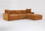 Xena Modular 125" 3 Piece Sectional With Ottoman  - Signature