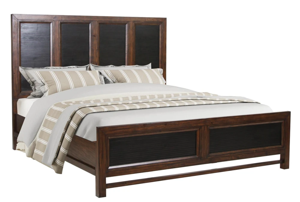Bryce King Wood Panel Bed