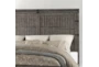 Sullivan Grey Queen Wood Panel Bed - Detail