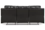 Kempton Black Manual Reclining Sofa - Back