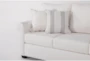 Amora Ivory 3 Piece Queen Sleeper Sofa, Loveseat & Chair Set - Detail