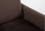 Aidan V 32" Twist Chocolate Brown Velvet Swivel Accent Chair - Detail