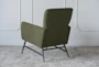 Green Sherpa Accent Chair - Back