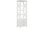 Osten White Traditional Bookcase Pier With Drawers - Signature