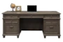 Delaney Grey Double Pedestal Executive Desk - Detail