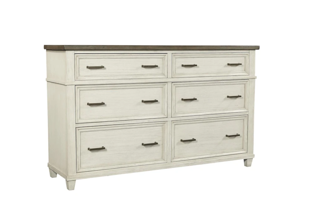 Coltyn White 6-Drawer Dresser