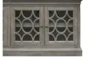 Alabaster Gray 4 Door 72" Traditional Tv Stand - Detail