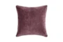 18X18 Red Stonewashed Velvet Square Throw Pillow - Signature