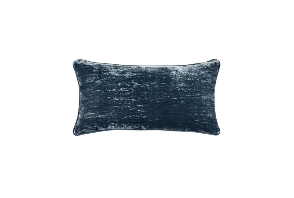 24X24 Blue Luxury Velvet Square Throw Pillow