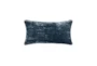 24X24 Blue Luxury Velvet Square Throw Pillow - Signature