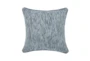 22X22 Blue Woven Texture Square Throw Pillow - Signature
