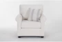 Amora Ivory Arm Chair - Front