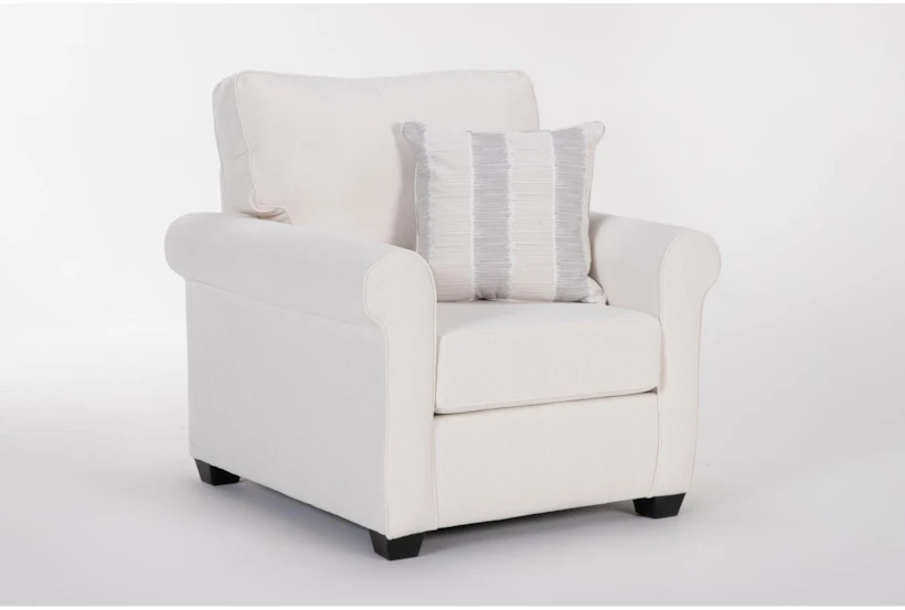 Amora Ivory Arm Chair - 360