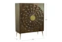 45" Contemporary Brown Wood Cabinet - Detail