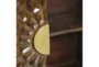 45" Contemporary Brown Wood Cabinet - Detail