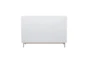 32" Contemporary White Wood Cabinet - Back