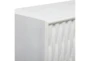 32" Contemporary White Wood Cabinet - Detail