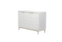 32" Contemporary White Wood Cabinet - Material