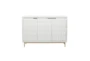 32" Contemporary White Wood Cabinet - Signature