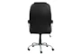 Sealy Black Faux Leather Rolling Office Desk Chair - Back