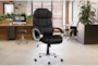 Sealy Black Faux Leather Rolling Office Desk Chair - Room