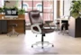 Sealy Brown Faux Leather Rolling Office Desk Chair - Room