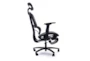 Sealy Black Mesh Rolling Office Desk Chair With Headrest - Side