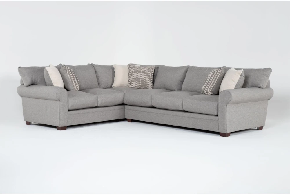 Britton Down 136" 2 Piece Sectional With Right Arm Facing Sofa