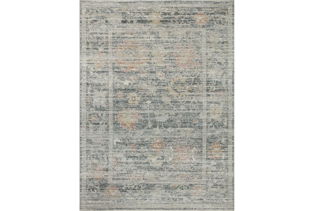 5'3"x5'3" Round Rug-Magnolia Home Millie Blue/Multi by Joanna Gaines