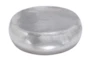 Silver Aluminum Drum Round Coffee Table - Signature
