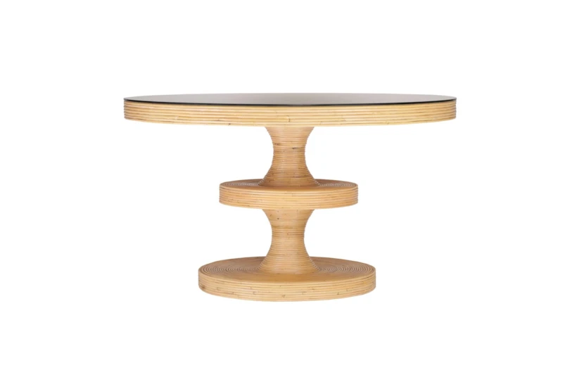 Apollonia Natural Rattan Round Dining Table - 360