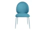 Lauren Blue Faux Leather Kitchen Chair Set Of 2 - Front