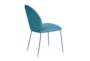 Lauren Blue Faux Leather Kitchen Chair Set Of 2 - Side